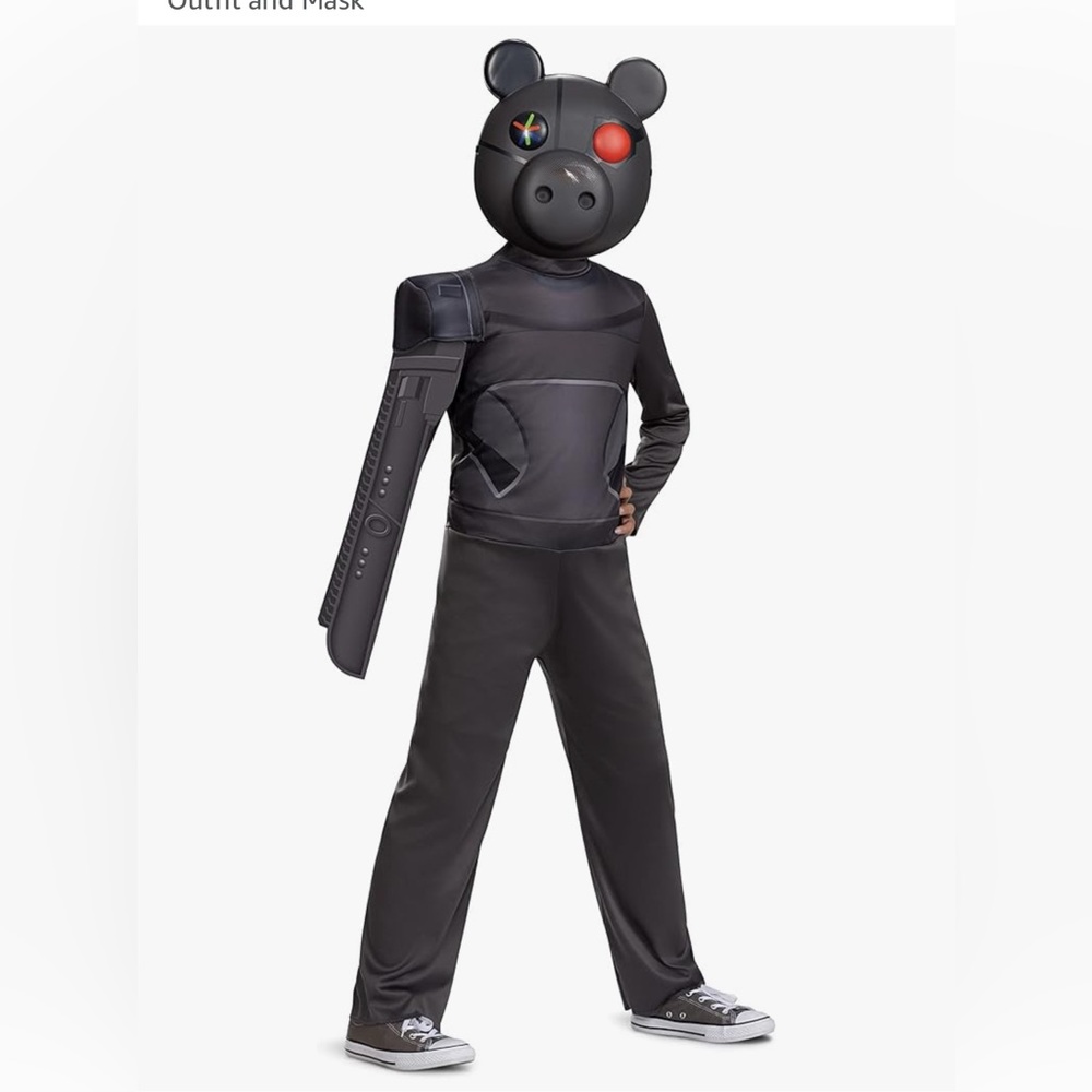 Robby Costume for Kids, Official Piggy Video Game Costume Outfit and Mask